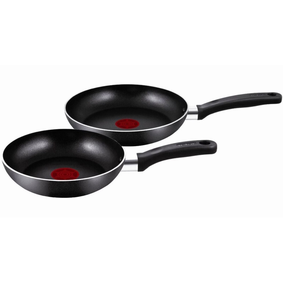 2pc Tefal Delight 24cm & 28cm Non-Stick Frying Pan Set