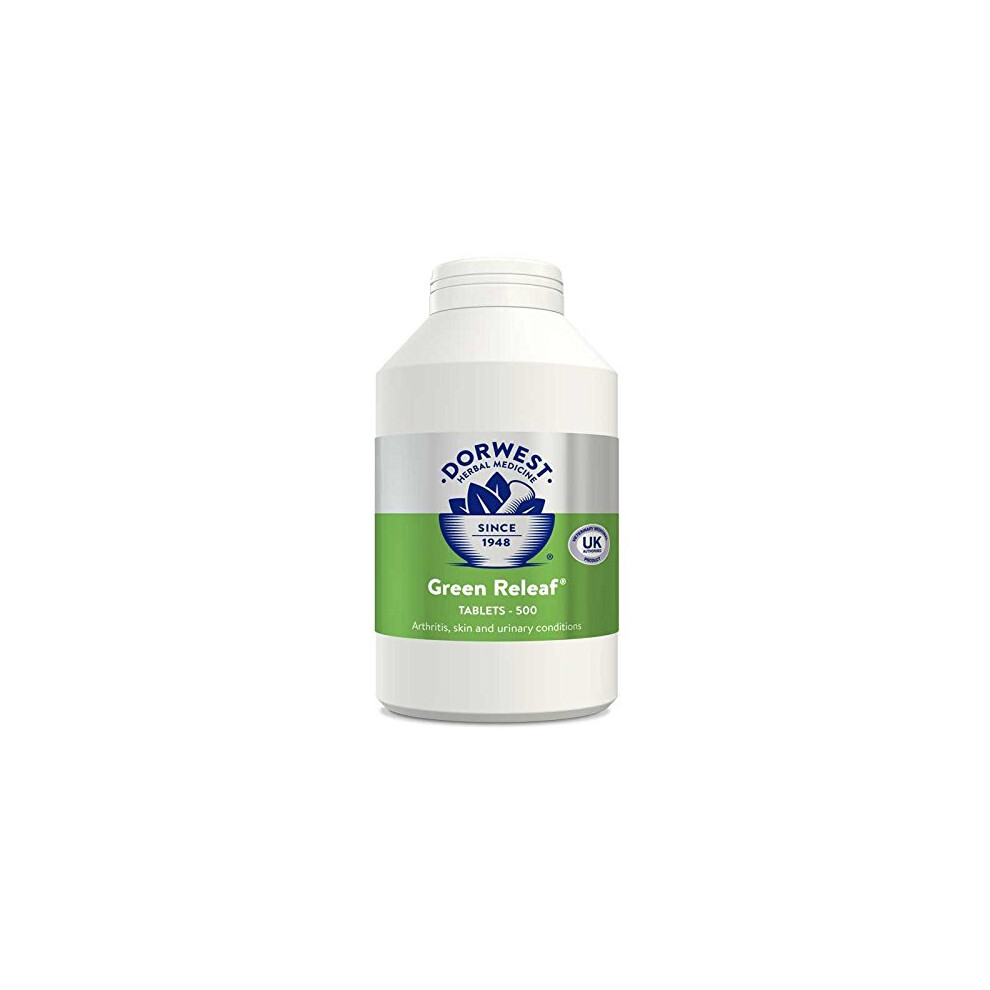 Dorwest Herbs Green Releaf Tablets for Dogs and Cats 500 tablets