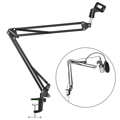 Neewer Neewer Adjustable Microphone Suspension Boom Scissor Arm Stand 2