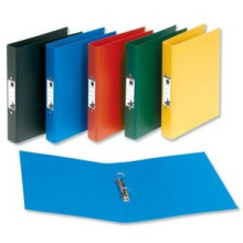 5 Star Office Ring Binder 2 O-Ring Size 25mm Polypropylene A4 Blue [Pack 10]