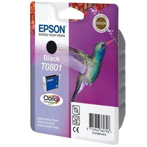 Epson Epson Original T0801 Claria Black Ink Cartridge