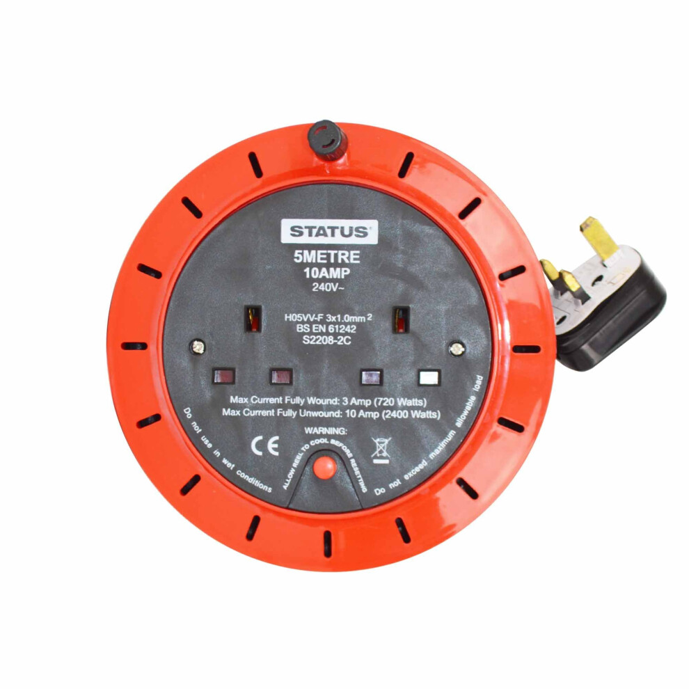 Status S5M10ACR5 10A 2 Socket Cassette Reel with Thermal Out