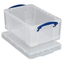 Plastic Lightweight Stackable 5 L W200xD340xH125mm Clear Box [Pack 3]