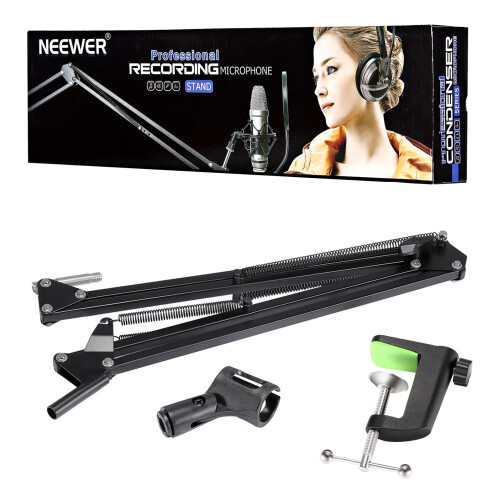 Neewer Neewer Adjustable Microphone Suspension Boom Scissor Arm Stand 1