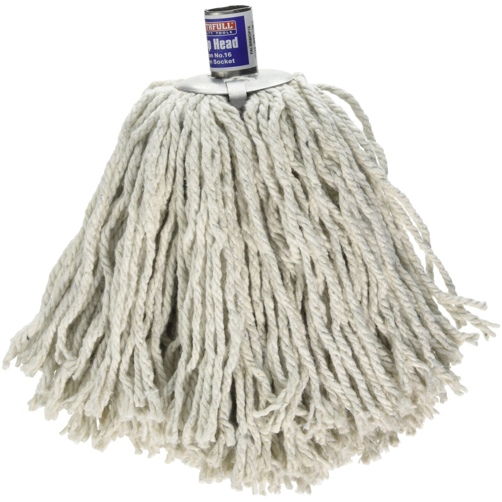 Faithfull BRMOP16 No.16 Cotton Socket Mop Head