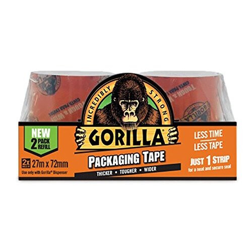 Gorilla Gorilla Packaging Tape 72Mm X 27M Refill Pack Of 2