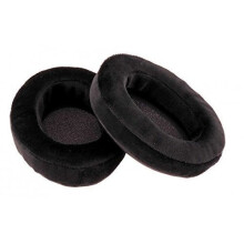 Brainwavz Replacement Memory Foam Earpads - Black Velour (Pleather Outer) - Fits Over-Ear Headphones - FBA_HM5-Earpads-Velor