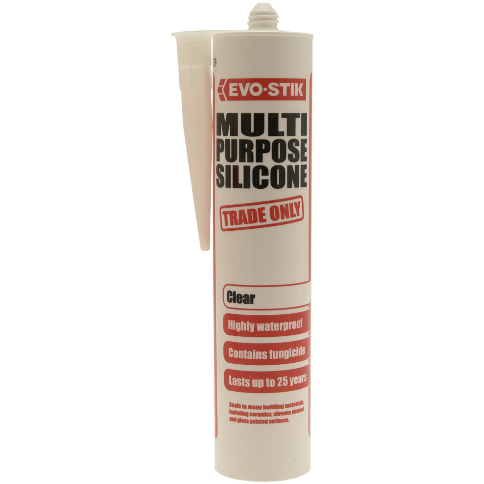 Evo-Stik 483422 290ml Multi-Purpose Silicone - Clear