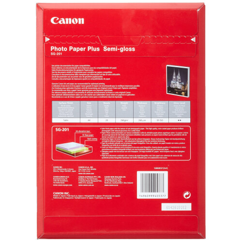 Canon Canon Photo Paper Plus (SG-201, A4, 20 Sheets) 1
