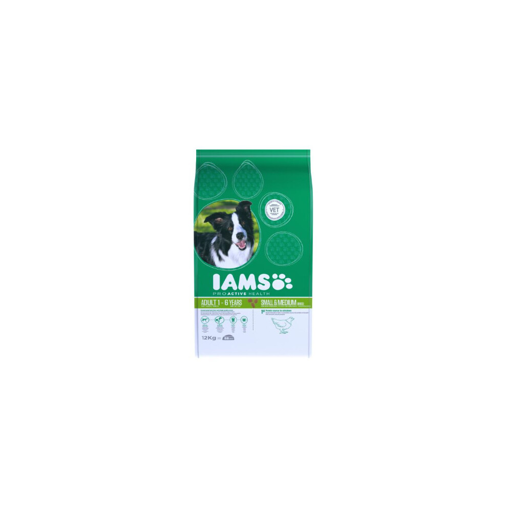 Iams (12 Kg) Proactive Health Adult Small & Medium Breed Chicken