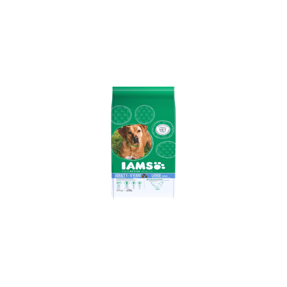 (3 kg) Iams Proactive Health Adult Large Breed Chicken