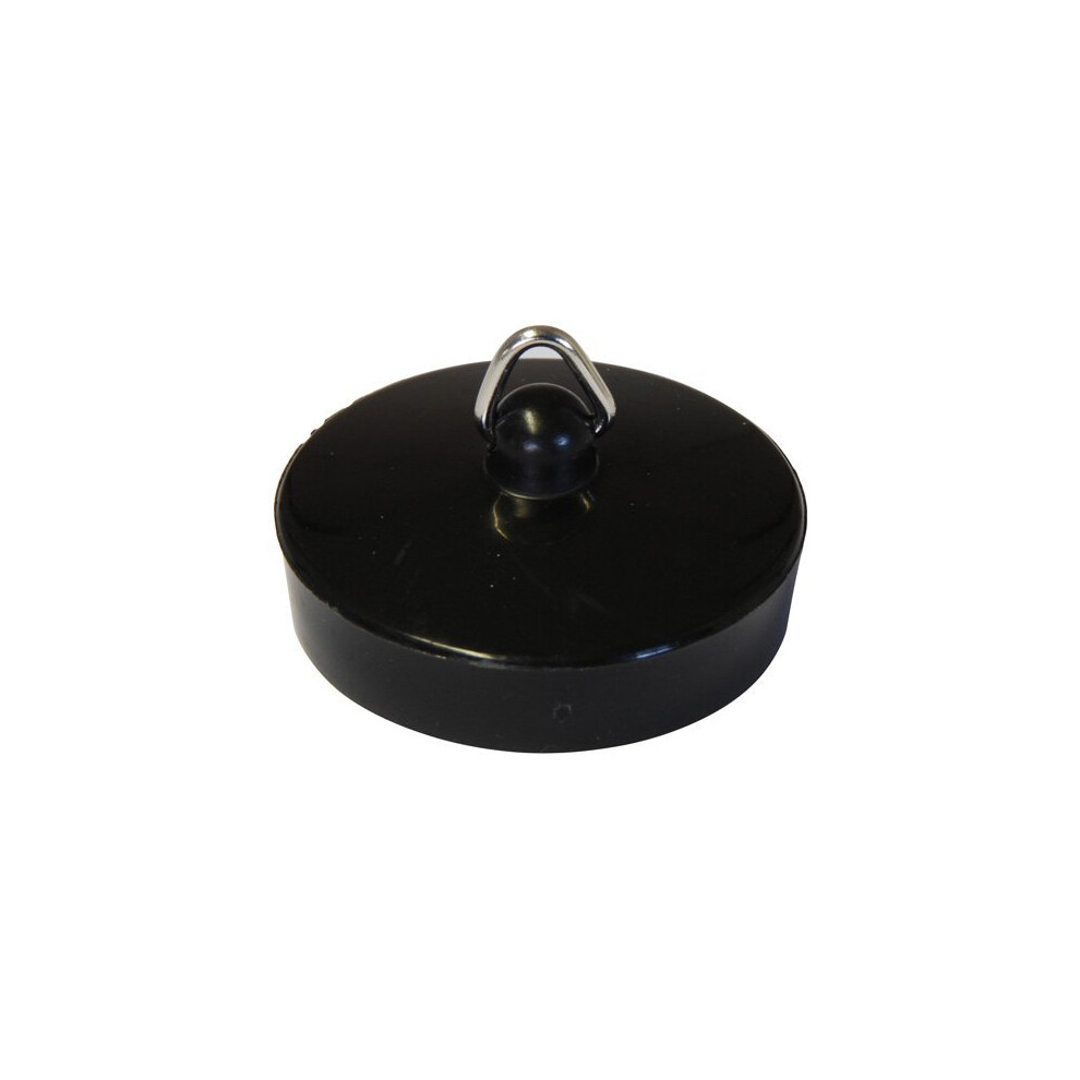 Bulk Hardware BH02224 Bath Plug, 45mm (1.3/4 inch) - Black, Pack of 2