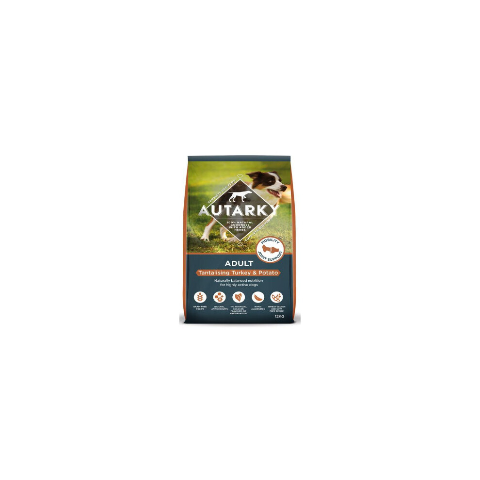 Autarky (12 Kg) Adult Tantalising Turkey & Potato Green/Grain