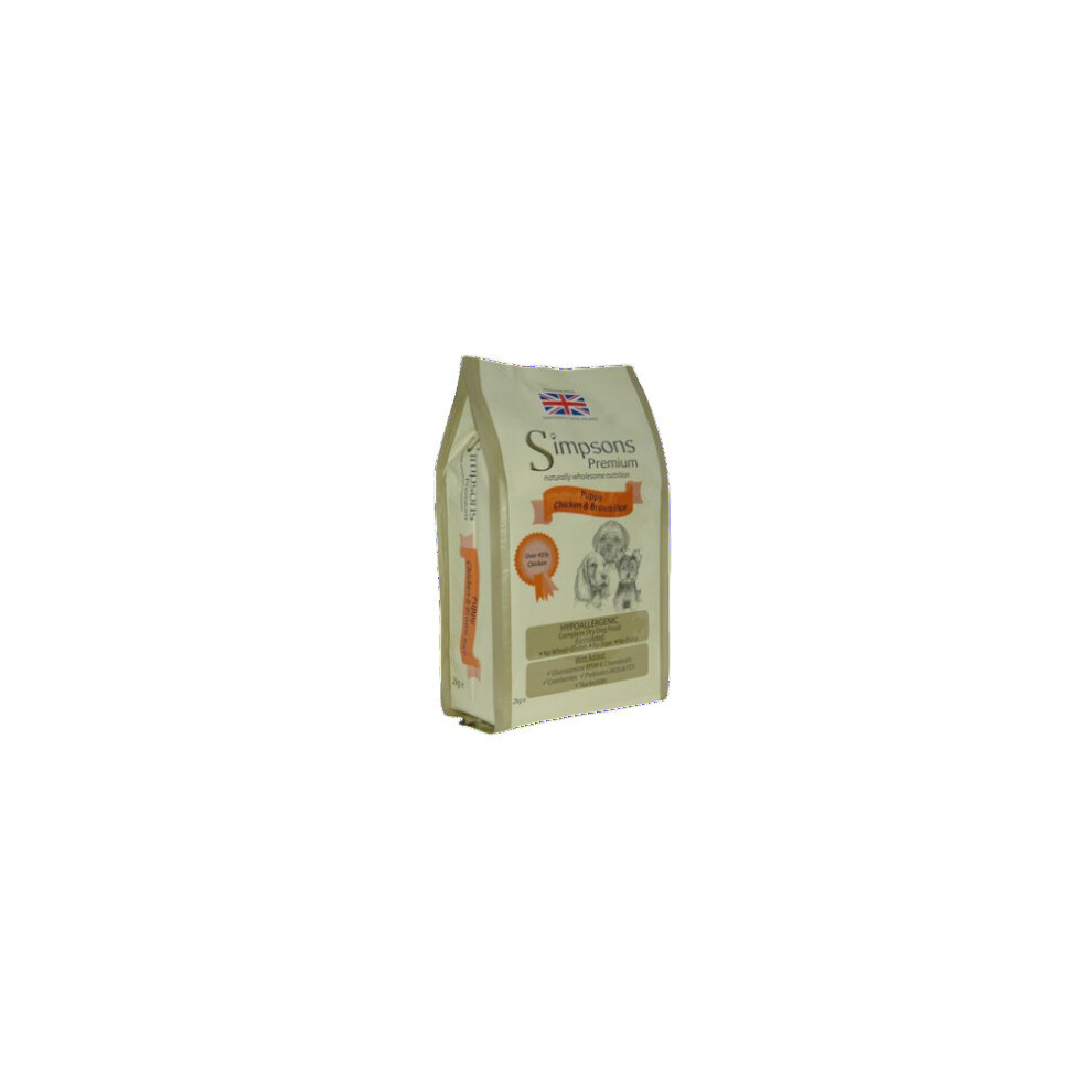 (2 kg) Simpsons Premium Puppy Chicken & Brown Rice