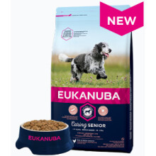 (12 kg) Eukanaba Caring Senior Medium Breed Rich In Fresh Chicken