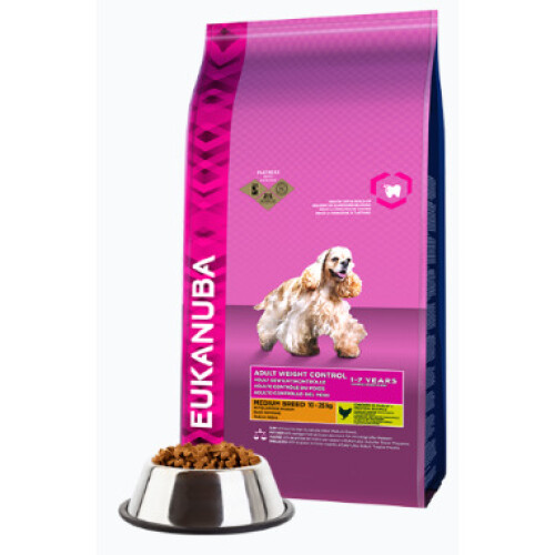 Eukanuba (12 kg) Eukanaba Adult Weight Control Medium Breed