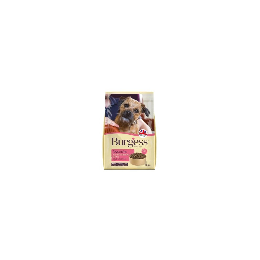 Burgess (12.5Kg) Sensitive Adult Dog & Rice Salmon
