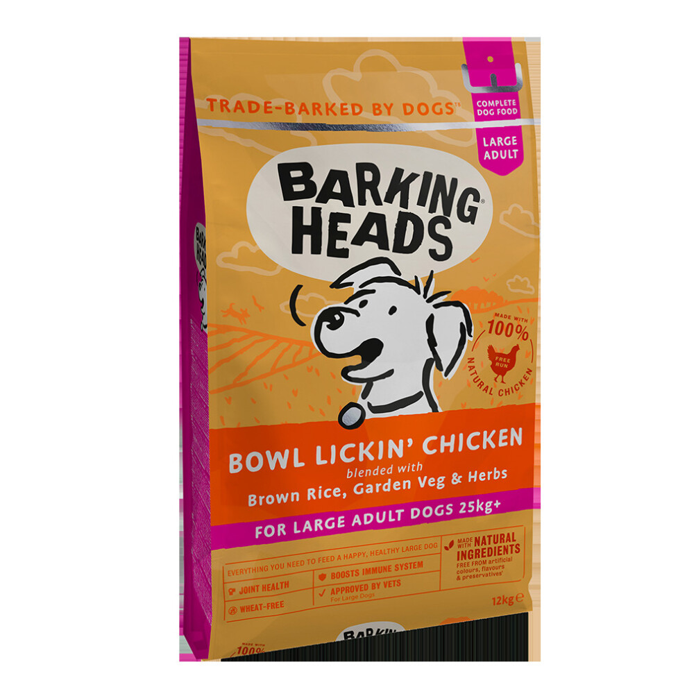 Barking Heads Large Breed Bowl Lickin' Chicken, 12kg