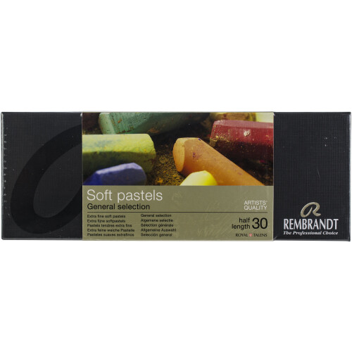 Rembrandt Half Stick Soft Pastels Set 30/Pkg-General Selection
