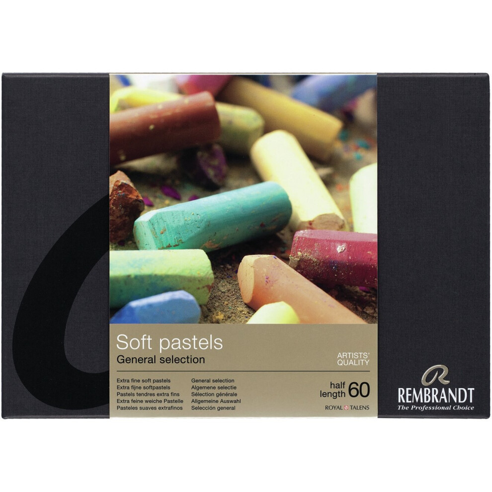 Royal Talens Rembrandt Half Stick Soft Pastels Set 60/Pkg-General Selection