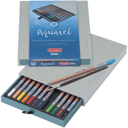 Bruynzeel Design Aquarelle Pencil Set 12/Pkg-