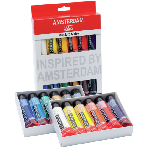 Amsterdam 20ml Standard Acrylic Paint Set 12/Pkg-