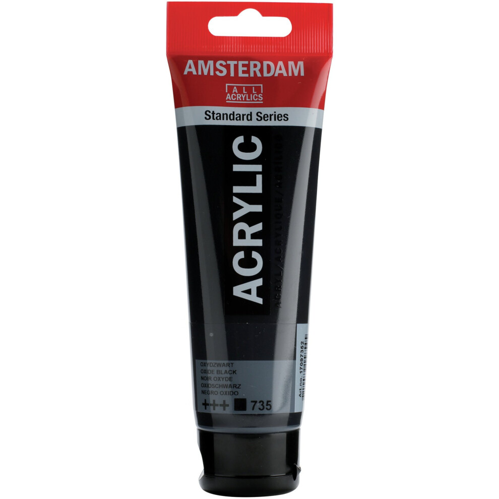 Amsterdam Tubo Acrilico Serie Standard 120 Ml Nero Ossido 735 (17097352)-image