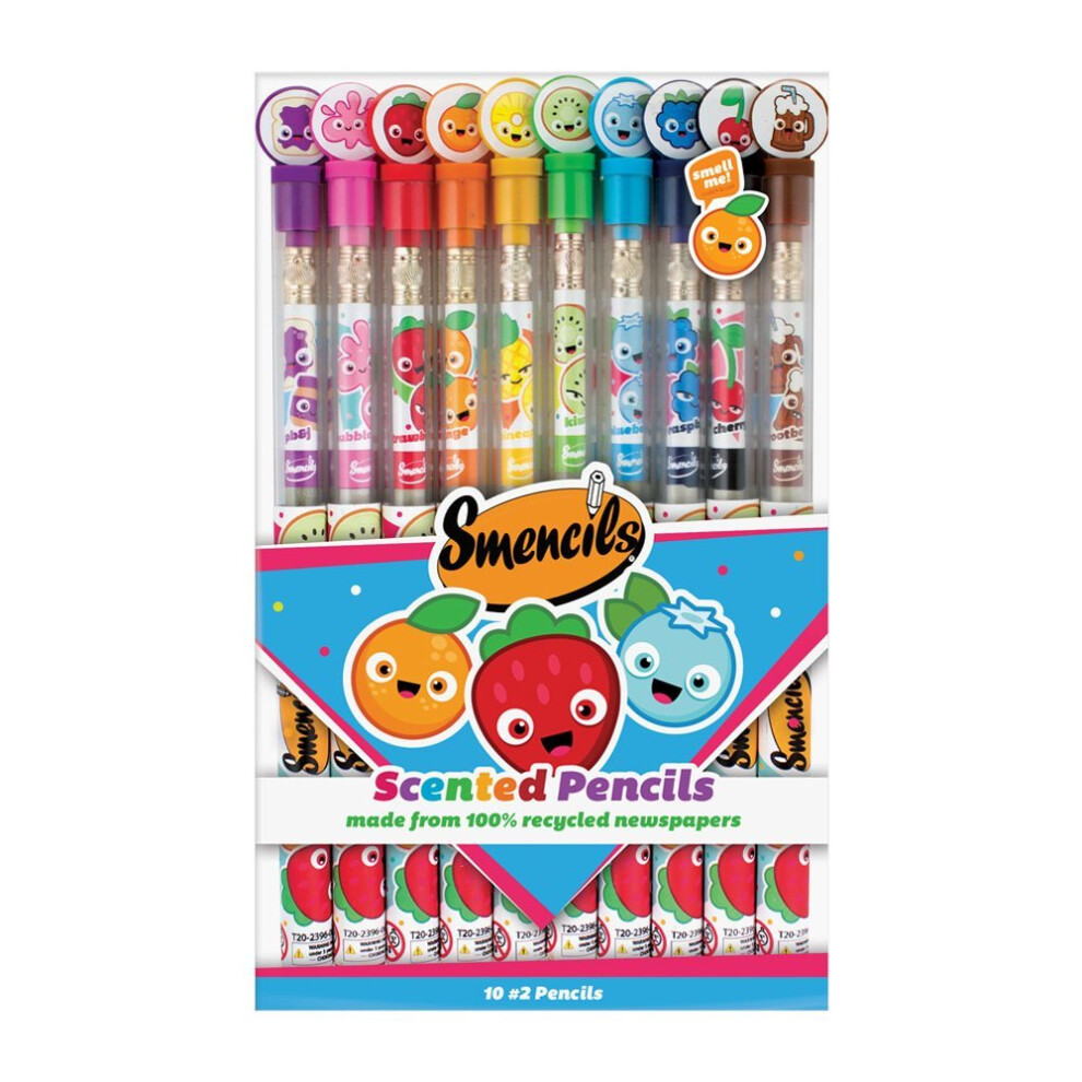 Scentco Graphite Smencils 10-Pack of HB #2 Scented Pencils