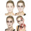 Halloween zombie makeup kit for women 2
