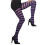Purple & Black Striped Tights 1