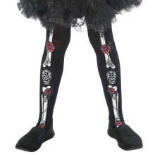 Kids Day of the Dead Skeleton Tights