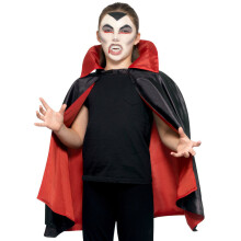 Children's reversible satin vampire cape