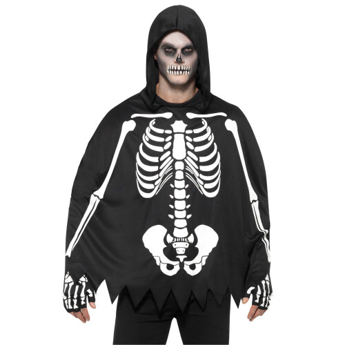 Smiffy's Adult skeleton poncho