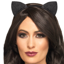 Glitter Cat Ears Headband | Halloween