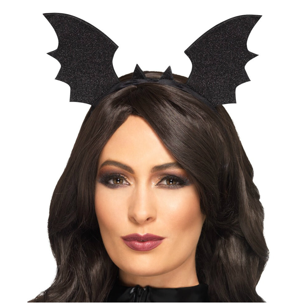 Smiffy's Vampire Bat Headband | Halloween Black