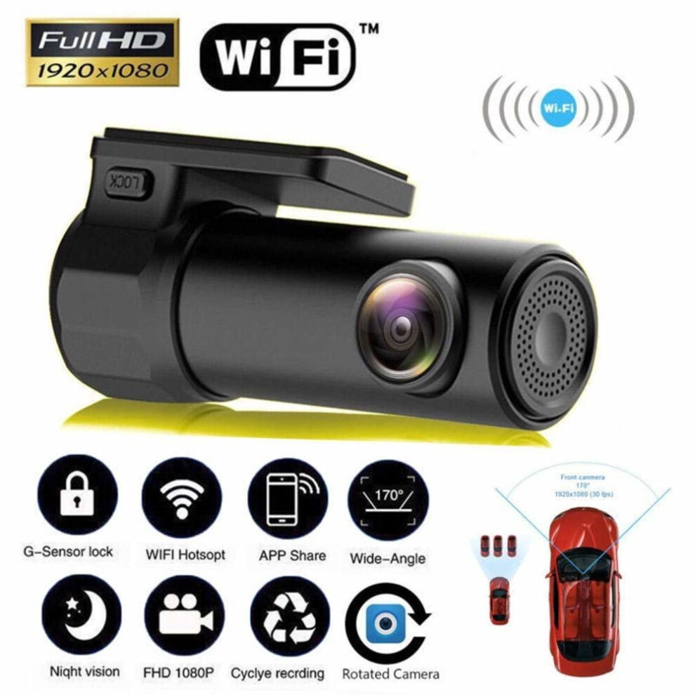Smart Wifi Camera 170 Wireless 1080P Night Version Car Video Recorder 7336899693225