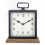 Metal Mantle Clock with Wooden Base Freestanding Clock 2