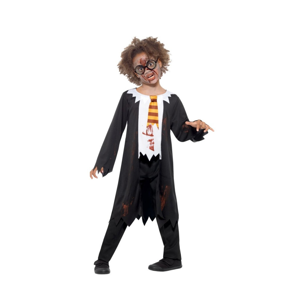 (Medium) Kids Zombie Student Wizard Costume | Halloween