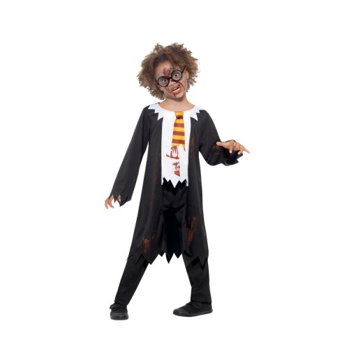 Smiffy's (Large) Kids Zombie Student Wizard Costume | Halloween