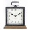 Metal Mantle Clock with Wooden Base Freestanding Clock 1