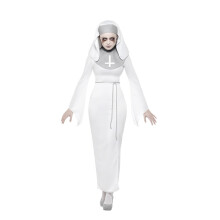 (Medium) Haunted Asylum Nun Ghost Costume | Halloween