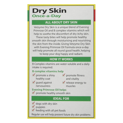 Vetzyme (30 Tablets) Vetzyme Dry Skin Tablets for Dogs 2