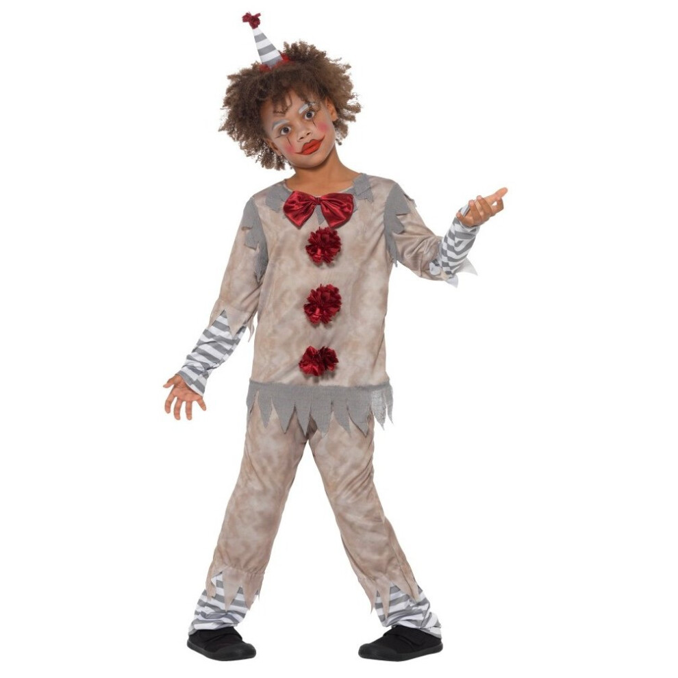 (Medium) Kids Vintage Clown Boy IT Pennywise Costume | Halloween