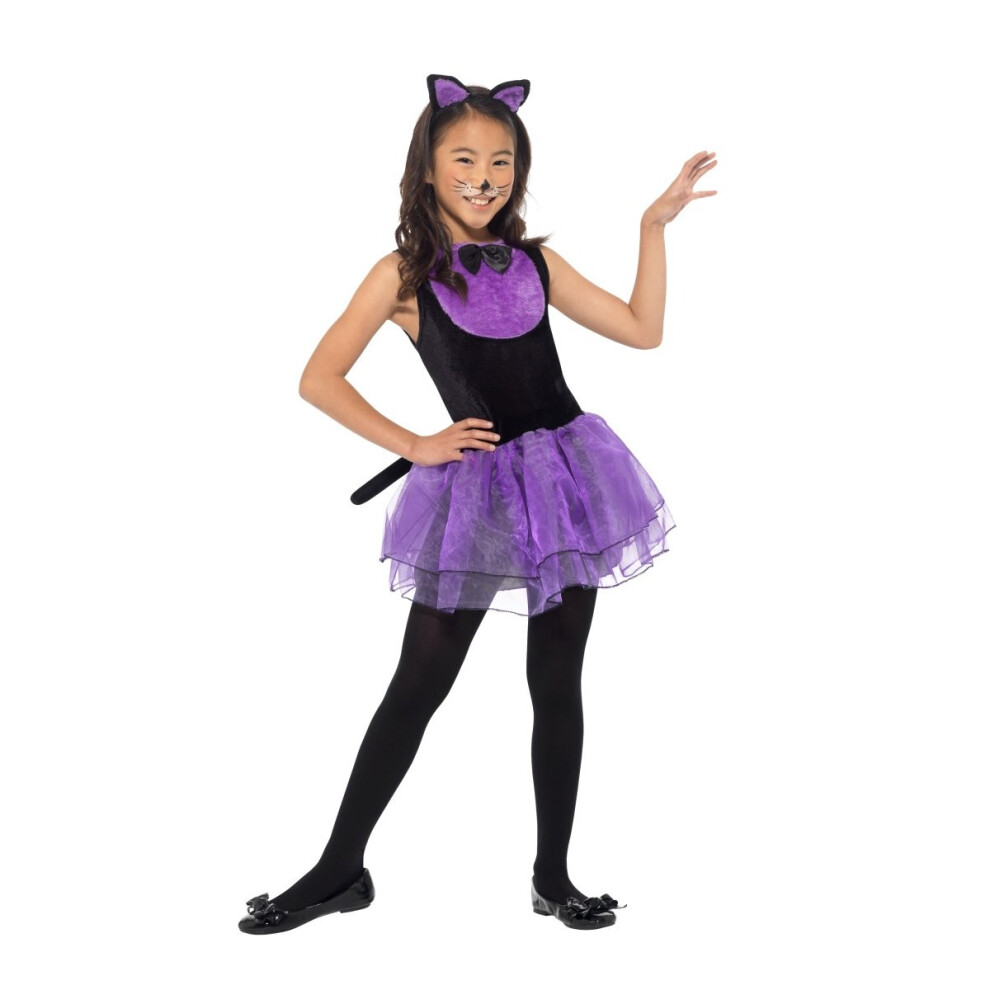 (Medium) Kids Cat Tutu Dress Costume | Halloween