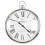Silver Pocket Watch Clock Kensignton Station Large Wall Clock 42cm 1