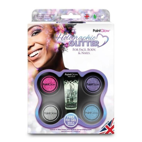 PaintGlow Holographic Glitter Shaker GiftSet 1