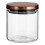 Premier Housewares Practical Design Rose Gold Lid 550ml Storage Jar, Elegant House Spice Jars, Durable Organizer For Kitchen 2