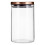 Premier Housewares Practical Design Rose Gold Lid 950ml Storage Jar, Elegant House Spice Jars, Durable Organizer For Kitchen 1