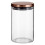 Premier Housewares Practical Design Rose Gold Lid 950ml Storage Jar, Elegant House Spice Jars, Durable Organizer For Kitchen 2