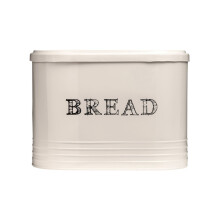 Sketch Bread Bin Cream Powder Coated Metal, Cream